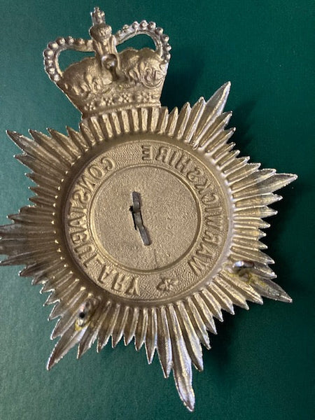 Warwickshire Constabulary Helmet Plate