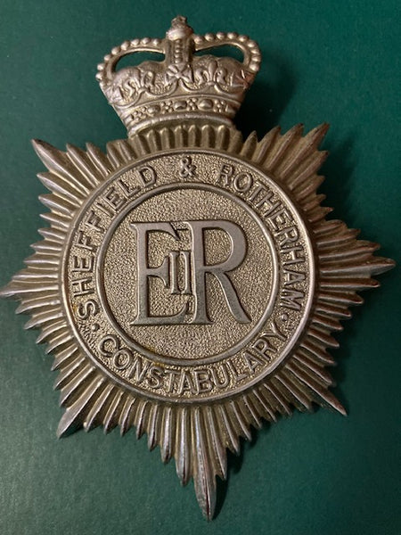 Shefield & Rotherham Constabulary Helmet Plate