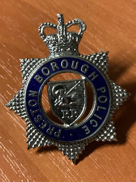 Preston Borough Police Officer's Cap Badge