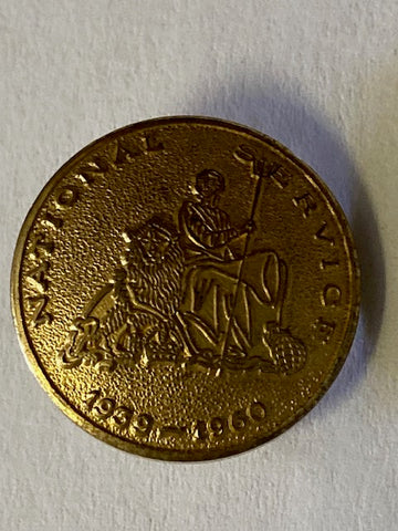 1939-1960 National Service 22mm Button