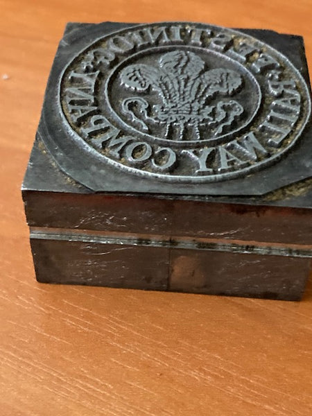 Welsh Railway Printing Block