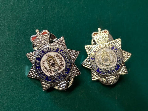 Port of Tilbury London Police Collar Pair