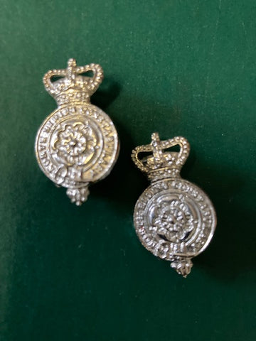 North Riding Constabulary Collar Badge Pair