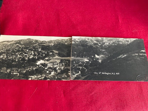1931 - Six Card Panoramic View of Wellington NZ
