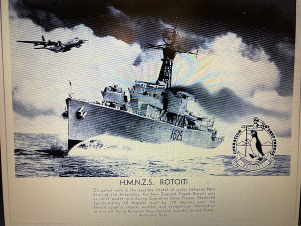 Original Plaque From HMNZS Rotoiti