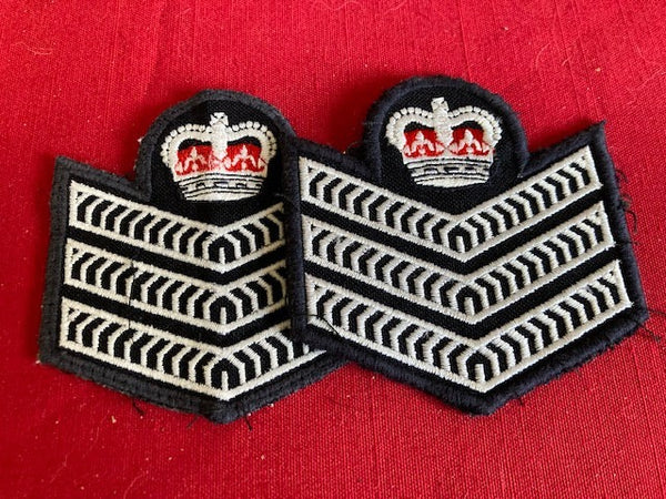 Pair of Police Senior Sergeant 2nd Class Patches