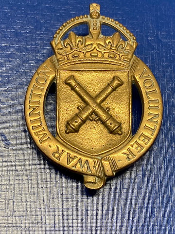 WW1 British - War Munitions Volunteer Service Badge