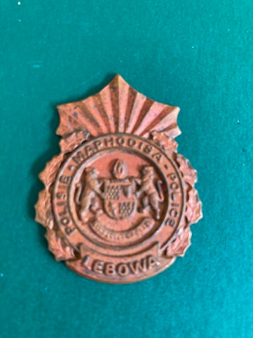 Lebowa Police - South Africa Cap Badge