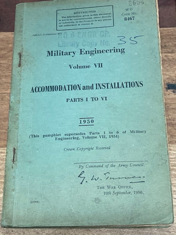 1950 - Military Engineering Vol V11