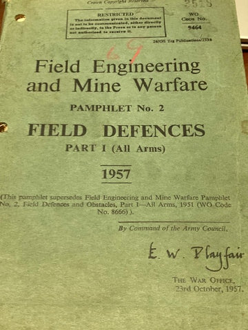 1957 - Field Engineering and Mine Warfare
