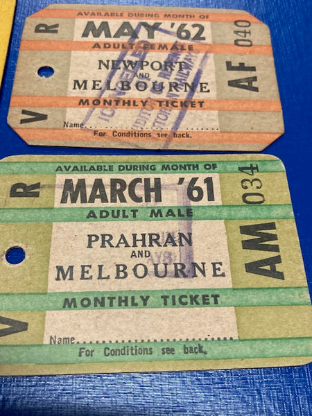 1960's - Rail Tickets