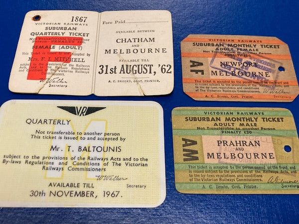 1960's - Rail Tickets
