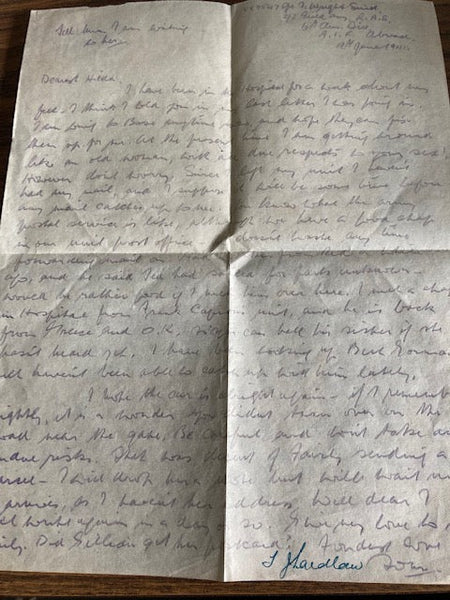 WW2 - On Active Service Letter