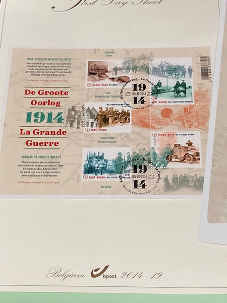 Belgium Mini Sheet Stamps