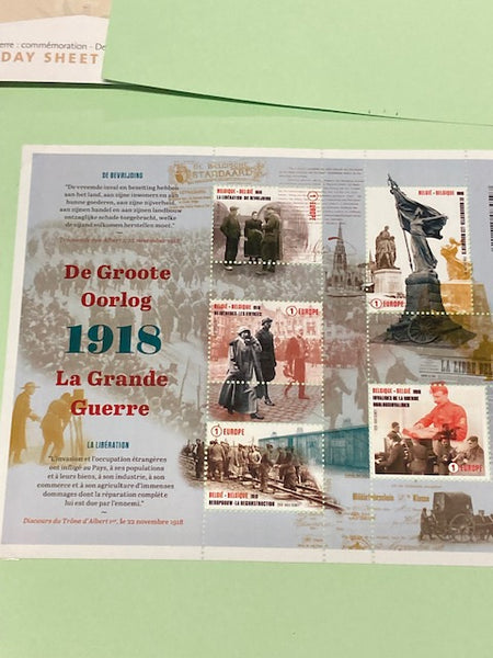 Belgium Mini Sheet Stamps