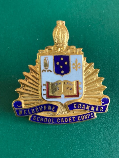 Melbourne Grammar School Cadet Corps Cap Badge | Rustys