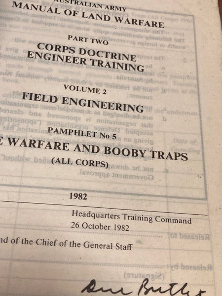 1982 - Mine Warfare and Booby Traps