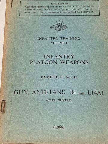 1966- Infantry Platoon Weapons Manual