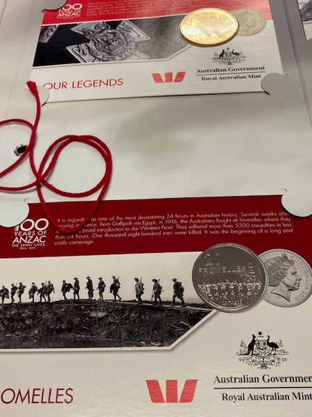 Anzac to Afghanistan 2016 - 20 Cent Set