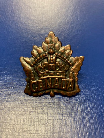 Canadian Oak Leaf Cap Badge