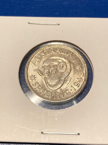 1943 S Australian Shilling