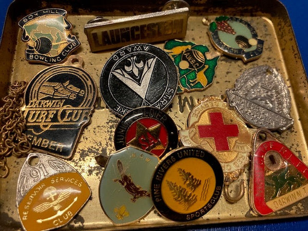 Cigar Tin of Badges