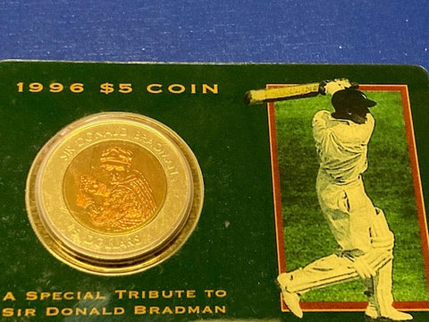1996 - Five Dollar Bradman Coin