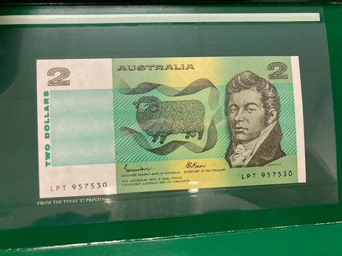 1985 - Last Two Dollar Note Folder