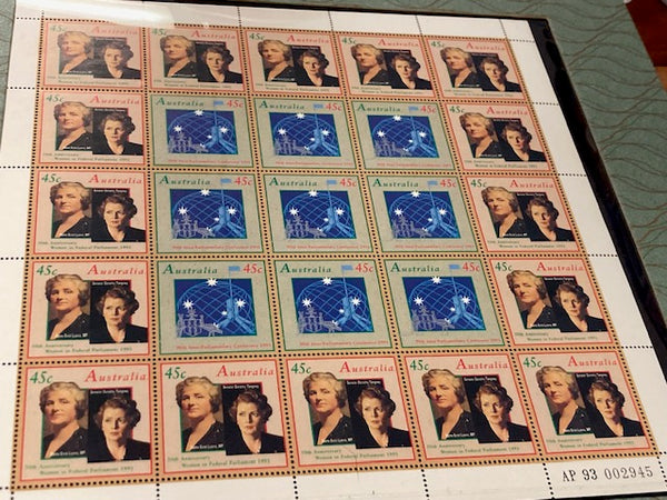 1993 - Eminent Women Note and Stamp Folder