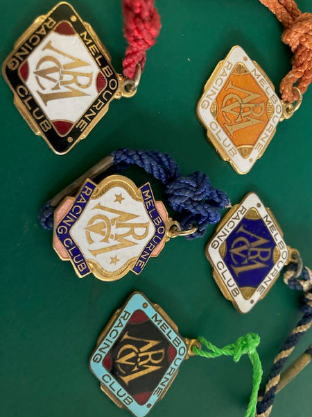 Vintage Enamel - Melbourne Racing Cub Member's Fobs