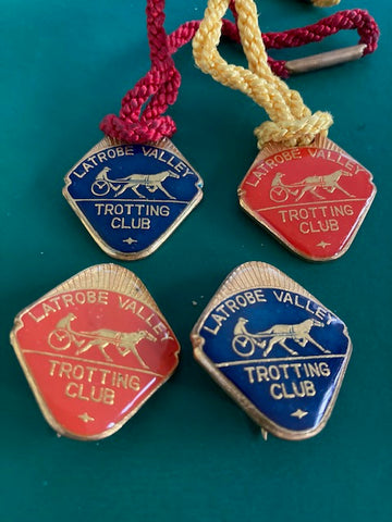 Latrobe Valley Trotting Club Members Badges
