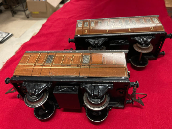Pair - Hornby "O" Gauge Carriages