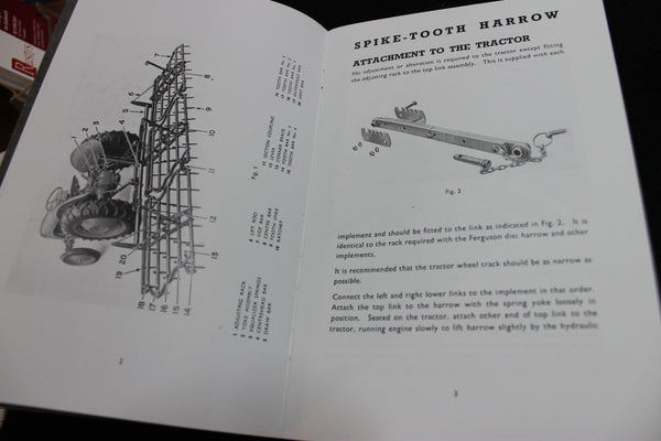 Ferguson Spike Tooth Harrow Instruction Book