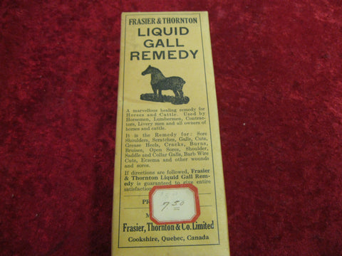 1920's Liquid Gall Remedy Shop Display Packet