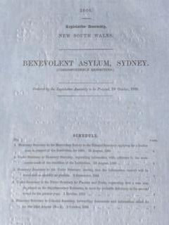 1860-1903 - NSW Insane Asylum Reports