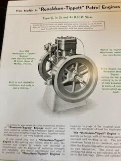 Ronaldson - Tippett Petrol Engines Pamphlet