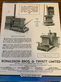 Ronaldson - Tippett Wool Press Pamphlet