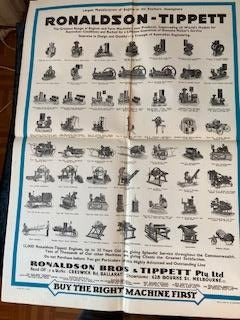 Original Ronaldson - Tippett Wall Chart
