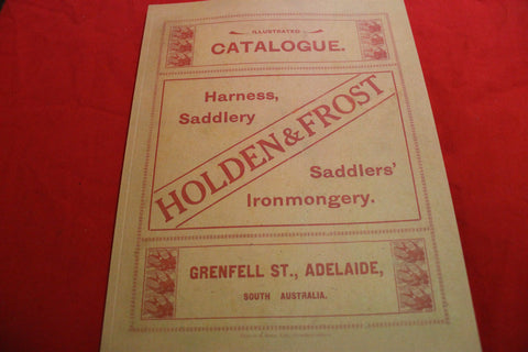 Holden & Frost Harness , Saddlery Catalogue
