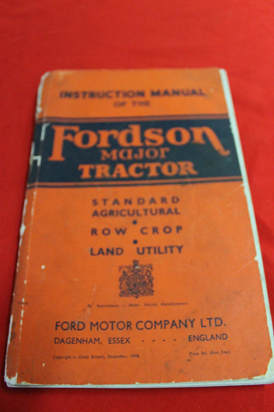 Fordson Major Tractor Instruction Manual