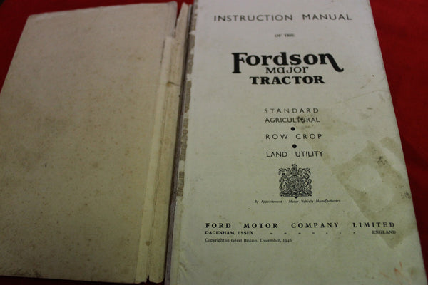 Fordson Major Tractor Instruction Manual