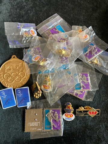 Assorted Lot of Olympics Badges and Fobs