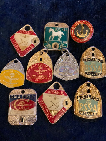 Assorted Lot of Service Club Fobs