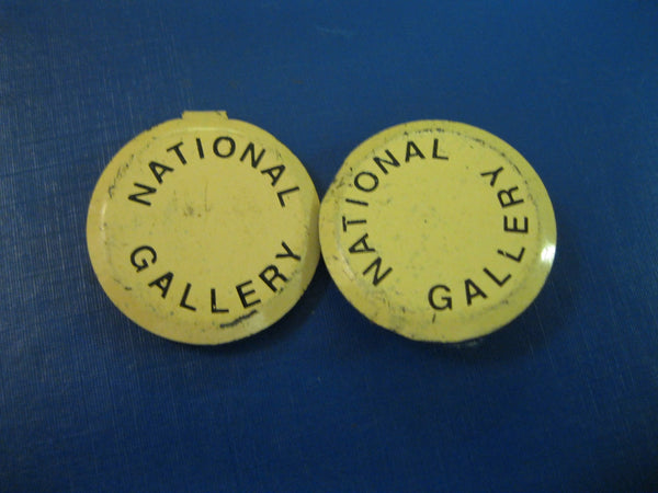 Pair of Vintage National Gallery Badges