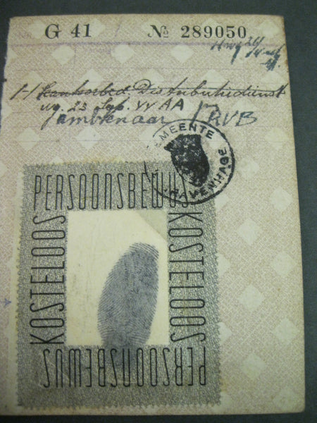 WW2 - 1946 German Identity Card