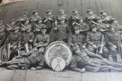 Large  WW1 - Signed Photo of Australian Artillery Band