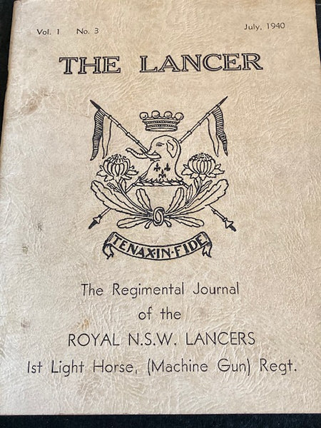 1940 - The Regimental Journal of the Royal NSW  Lancers