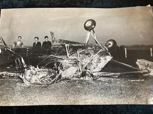 Large  - 1936  Crashed Aircraft at Mascot Photo