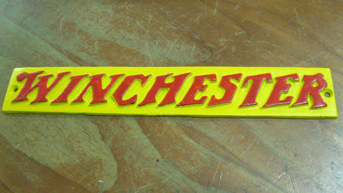 New Cast Iron "Winchester" Sign