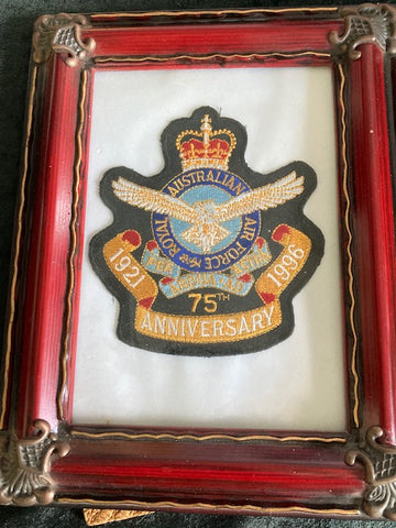 Framed - RAAF 75th Anniversary Patch